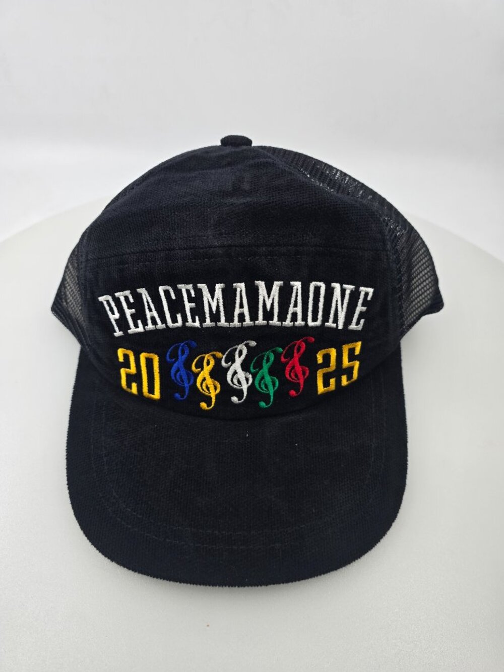 PEACEMINUSONE x 2025 MAMA Awards Peacemamaone Mesh Cap Hat Black